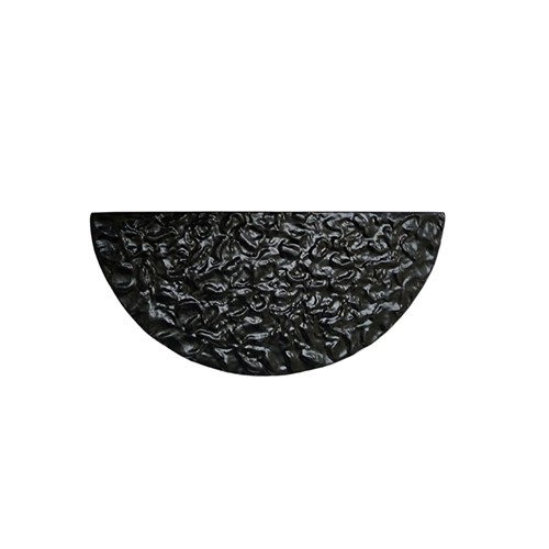 5" "Zoheleth" Black Cast Iron Half Moon Cabinet and Drawer Pull